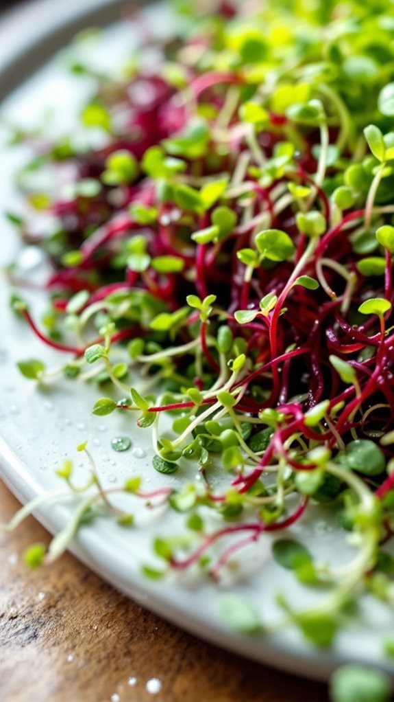 sprouting tiny nutrient dense greens